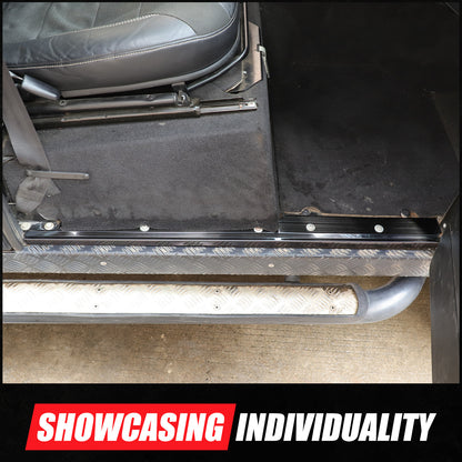 Steel Interior Door Sill Trim Guard Plate Trim For LR Defender L316 2004-2018 22