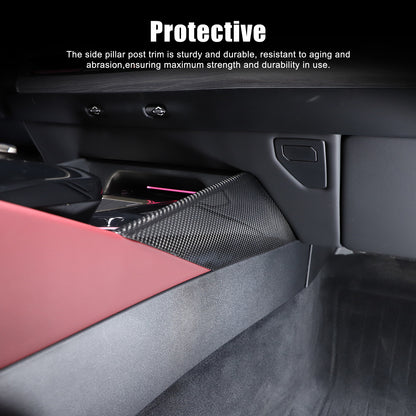 Real Carbon Fiber Center Console Gear Side Trim For BMW 5 Series G60 i5 2024+ 19