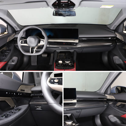 Carbon Fiber Console Dashboard Panel Trim Cover For BMW 5 Series G60 i5 24+ US 12