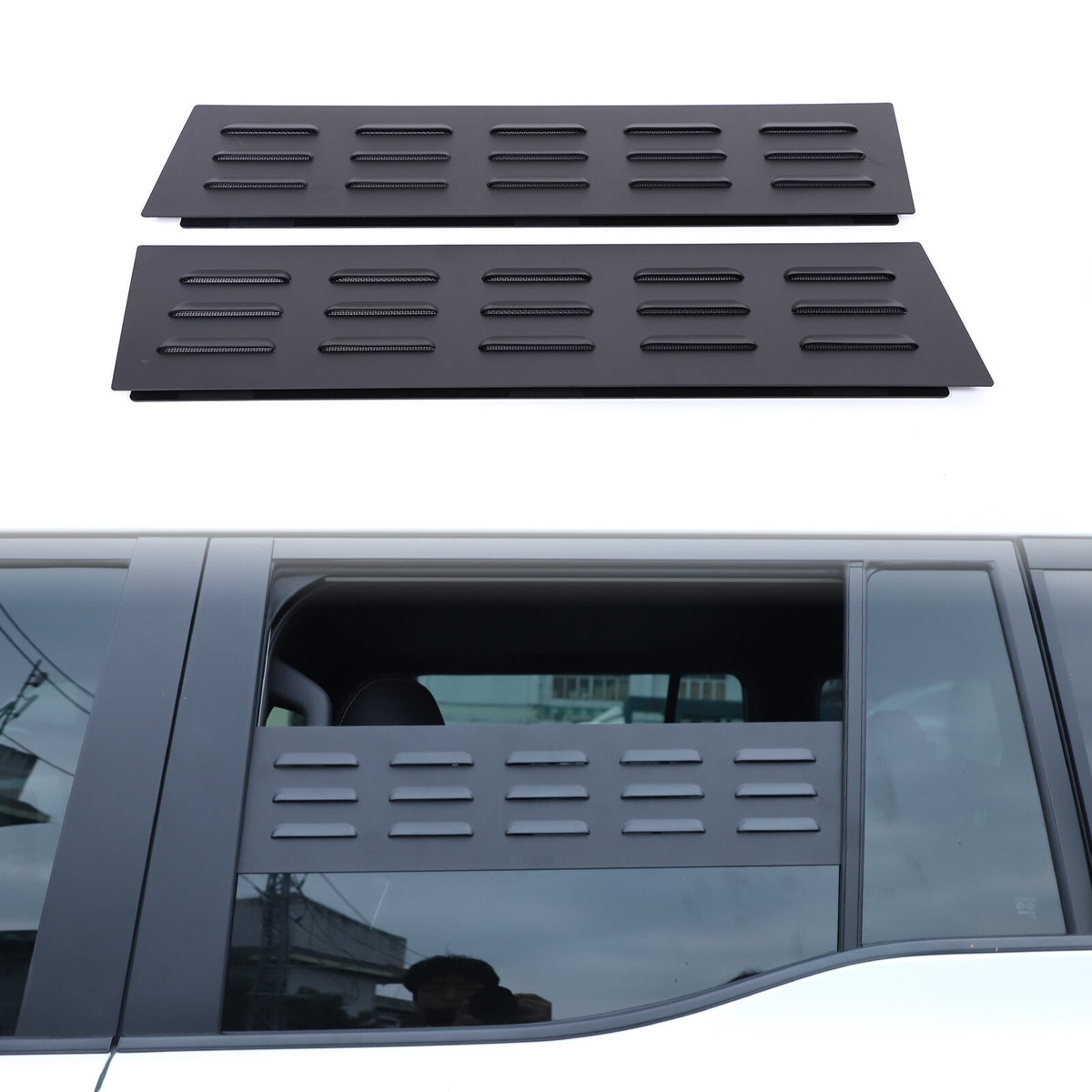 Rear Door Window Louver Air Vent Panel Trim For Toyota Land Cruiser LC250 24+ US 4
