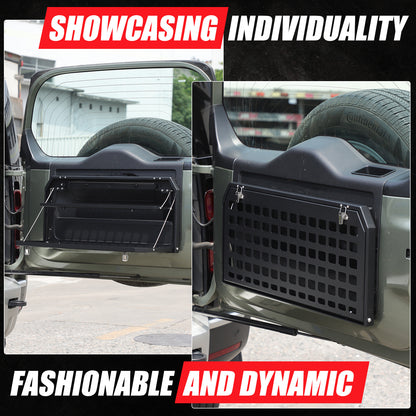 Alloy Rear Tailgate Shelf Rack Foldable Table For Land Rover Defender 2020-24 US 8
