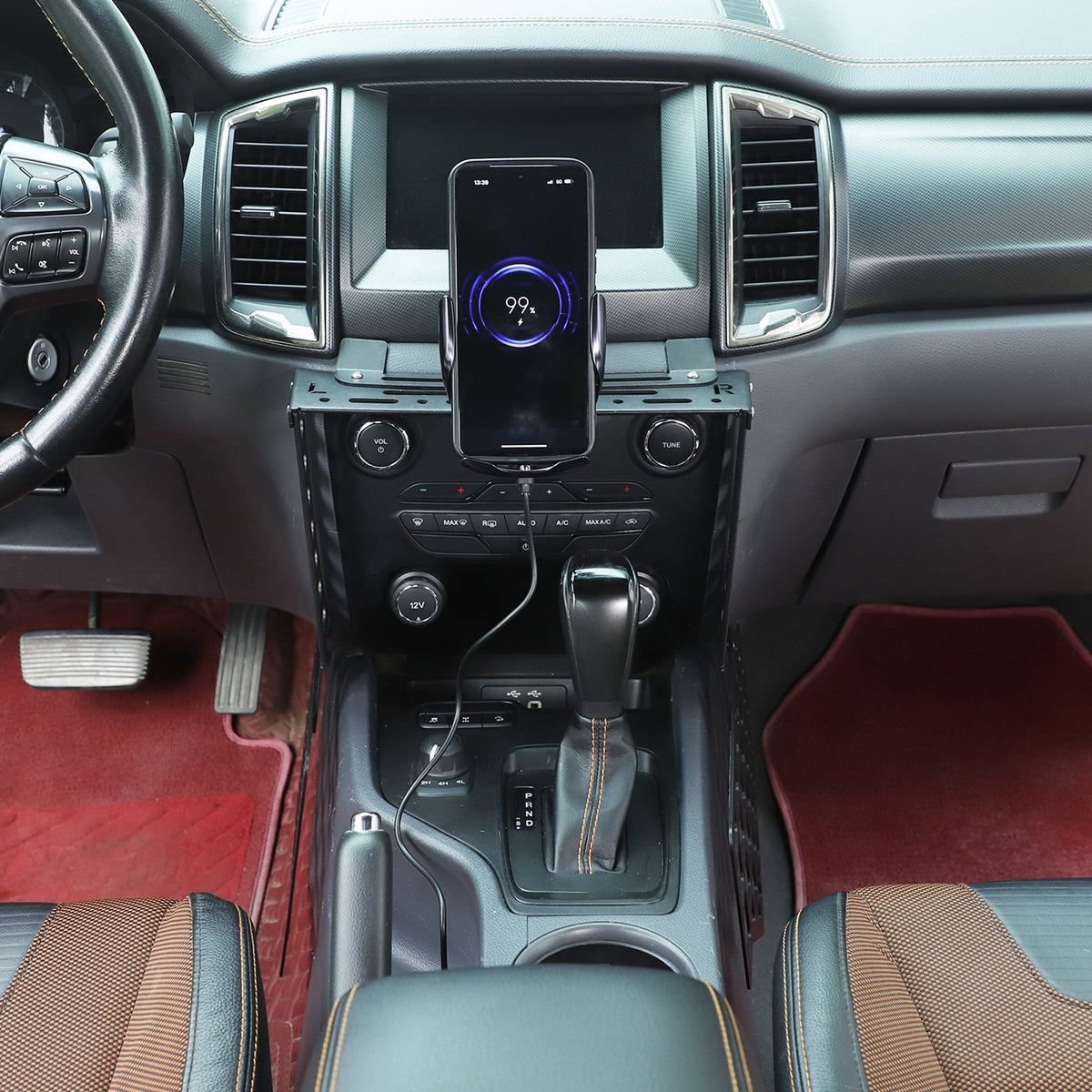 Wireless Center Gear Shift Extension Platform For Ford Ranger T7 T8 2015-2022 6