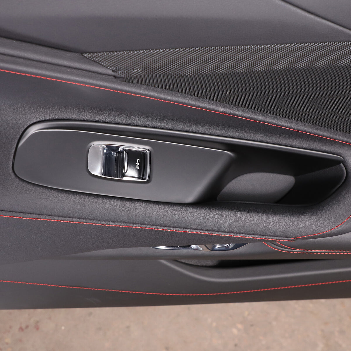 Matte Black ABS Full Interior Set Cover Trim Kit For Corvette C8 2020-25 - Styles 1-5 19
