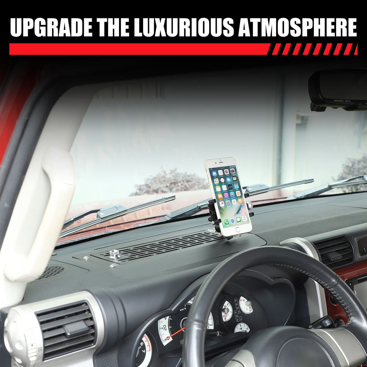 Off-Road Phone Holder with Dashboard Password Box For Toyota FJ Cruiser 2007-21 7