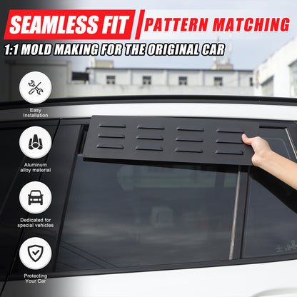 Aluminum Alloy Rear Window Louver Shutter Cover Trim For BMW X3 G01 2018+ 12