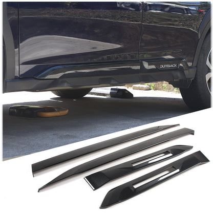 Carbon Fiber ABS Body Side Door Molding Cover Trim Guard For Subaru Outback 20+ 5