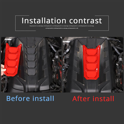 Red Full Interior Set Dash Panel Decor Cover Trim Kit For Corvette C8 2020-25 - Variants 16-20 87