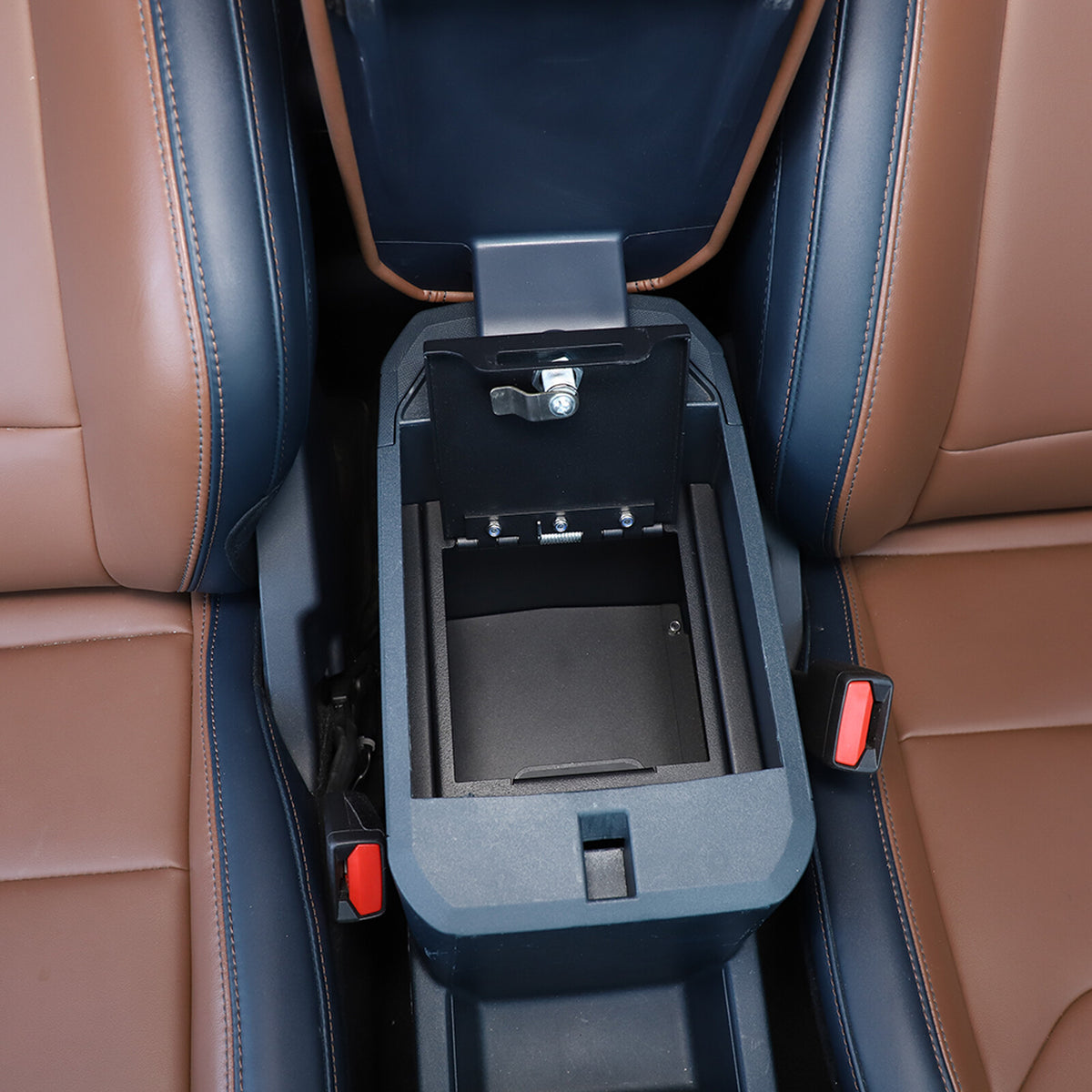 Center Console Safe GUN Storage Lock Box W/ TRAY For Ford Maverick 2022 14