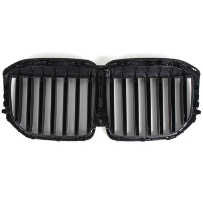 Glossy Black Car Front Bumper Line Kidney Grille Grill For BMW X7 G07 2023-2024 15