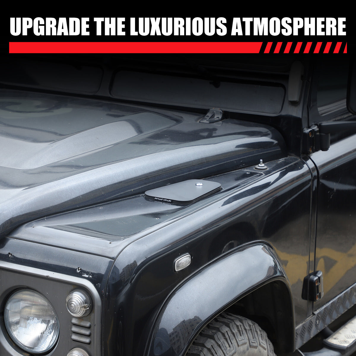 Steel Alloy Hood Air Vent Outlet Storage Box Tray For LR Defender L316 2004-2018 19