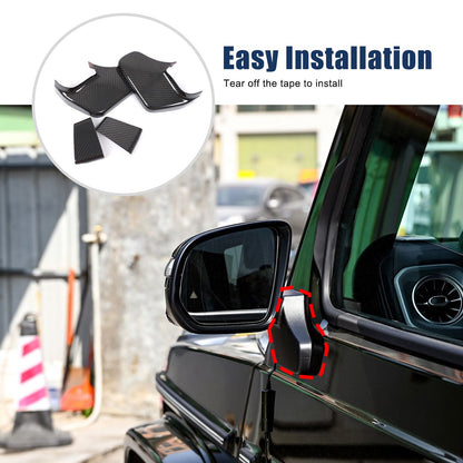 Real Carbon Fiber Rearview Mirror Base Cover Trim For Benz G-Class W465 2025 US 18