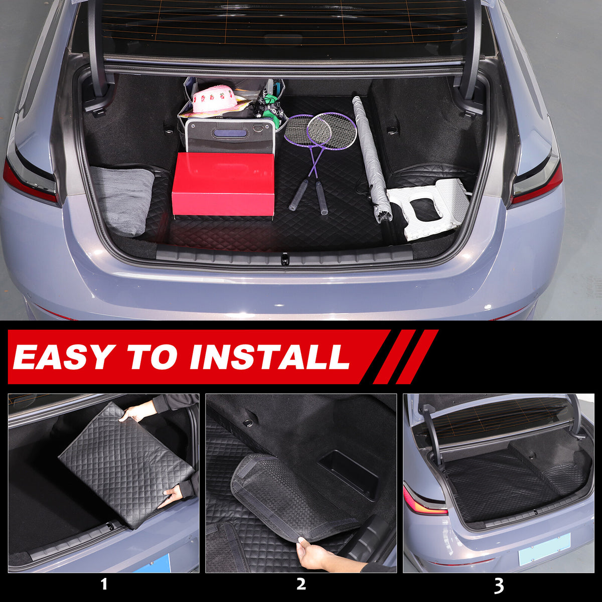 Cargo Trunk Tray Cargo Liner Rear Trunk Floor Mat For BMW 7 Series G70 2023-2025 6