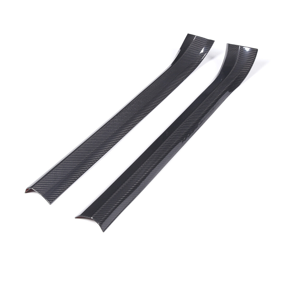 Door Sill Real Carbon Fiber Interior Trim Built-in strip For Corvette C7 2014-19 4