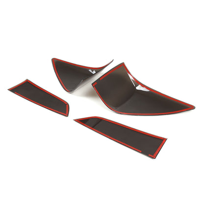 Smoked Blackout Tail Light Lamp Cover Bezel Overlay Trim For Honda Pilot 2016-22 8