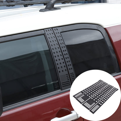 US Flag Alloy Window Center Pillar Trim Panel For Toyota FJ Cruiser 2007-21 5