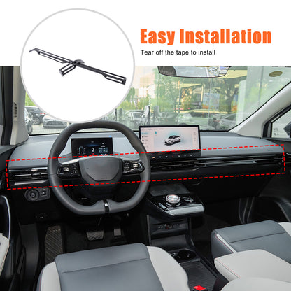 Carbon Fiber Console Dashboard Air Outlet Vent Stripe Trim For MG4 EV 2022-2024 4