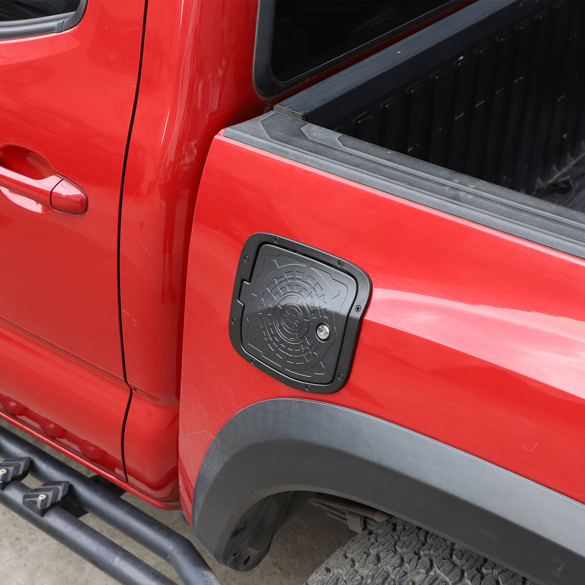 Alloy Locking Fuel Door Gas Tank Cap Cover Lock Key For Toyota Tacoma 2016-23 US 2