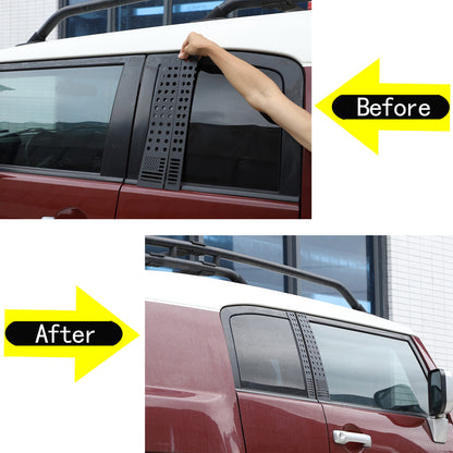 US Flag Alloy Window Center Pillar Trim Panel For Toyota FJ Cruiser 2007-21 3