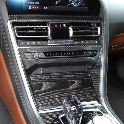 Carbon Interior CD Panel Decor Cover Trim For BMW 8 Series G14 15 16 2019-22 10