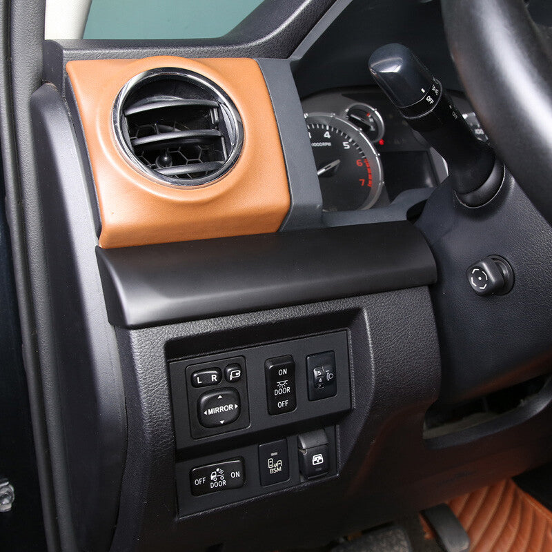 Matte Black Dashboard Center Console Panel Trim For Toyota Tun-dra 2014-21 8