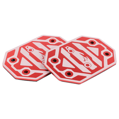 Replacement Red Aluminum Rear Quarter Window Emblem Badge For Corvette C8 20+ US 18