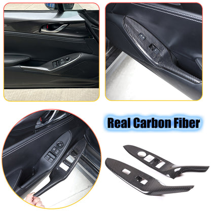 Real Dry Carbon Fiber Interior Center Trim For Mazda MX-5 Miata Convertible 16+ 7