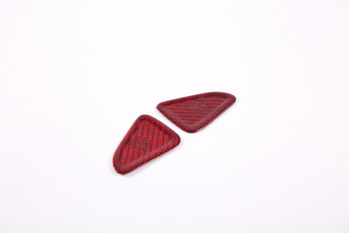 Red Real Carbon Fiber Full Interior Set Decor Trim Kit for Corvette C8 20-25 116