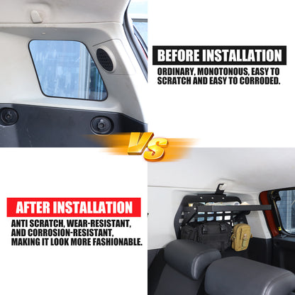 Trunk Right Side Window Storage Molle Panels For Toyota FJ Cruiser 2007-21 12