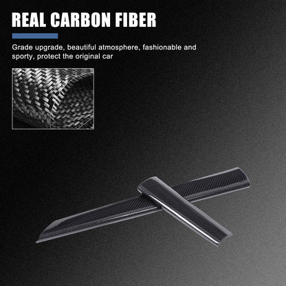 Real Carbon Fiber Console Dashboard Trim Cover For Subaru WRX STI VB 22-26 US 18