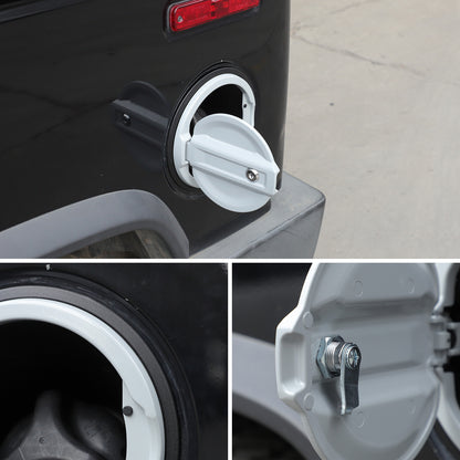 Silver Alloy Fuel Tank Cap Anti-theft Lock Cover Trim For Hummer H2 2003-2009 4