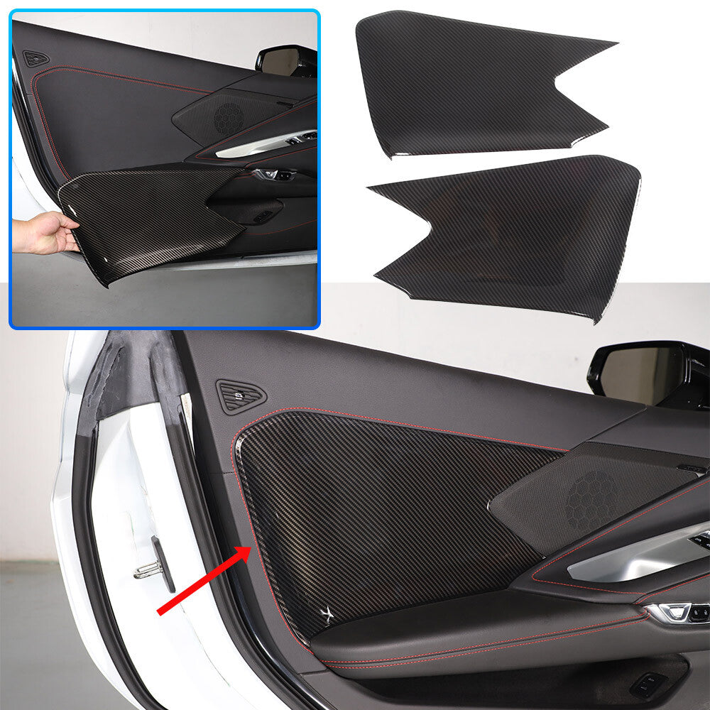Carbon Fiber ABS Interior Full Decor Cover Trim Kit For Corvette C8 2020-2025 - Styles 41-45 51