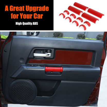 Sport Red Interior Door Panel Handle Trim Cover For Toyota FJ Cruiser 07-21 US 14