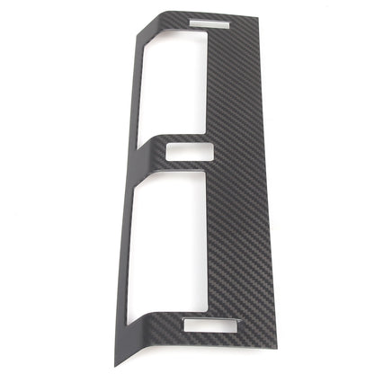 Matte Real Carbon Fiber Center Console Air Vent Trim For LR Defender 20-24 US 8