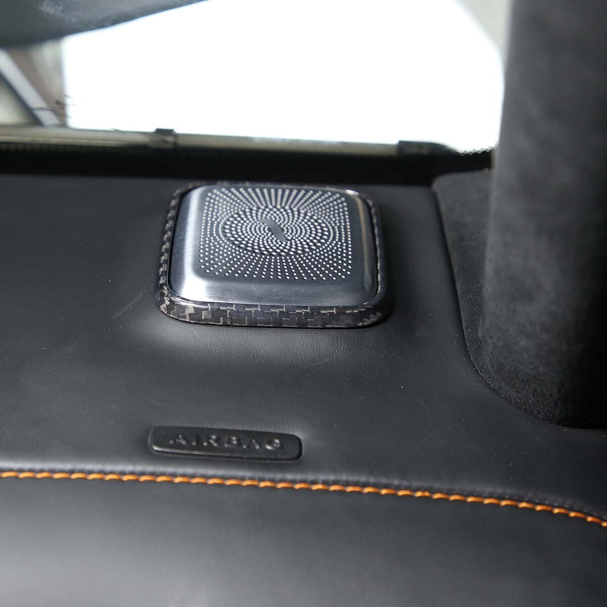 Carbon Fiber Dashboard Speaker Frame Trim For Mercedes Benz G Class 19-20 2