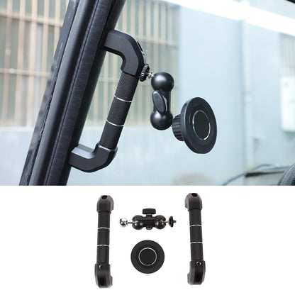 Replace Black A-Pillar Handle W/ Phone Mount For LR Defender L316 2004-2018 16