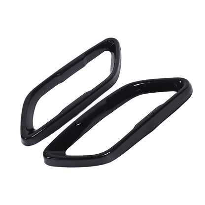 Glossy Black Stainless Rear Exhaust Tip Trim For BMW 8 Series Coupe G14 2019+ 7