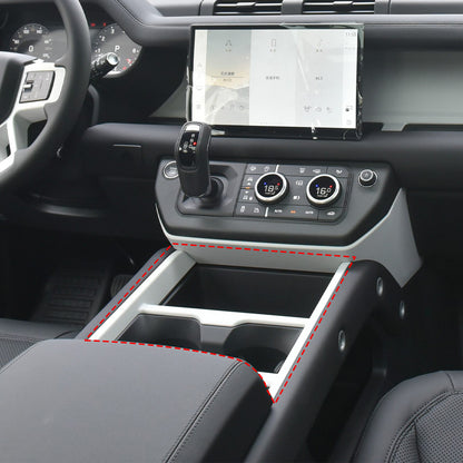 Matte Real Carbon Fiber Center Console Gear Shift Trim For LR Defender L663 25+ 16