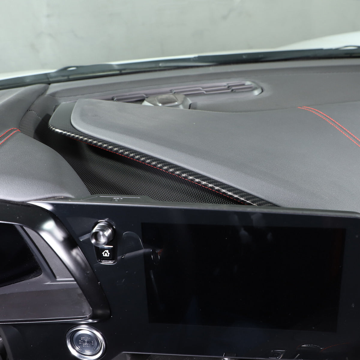 ABS Carbon Fiber Interior Full Cover Trim Kit Set For Corvette C8 2020-2025 91