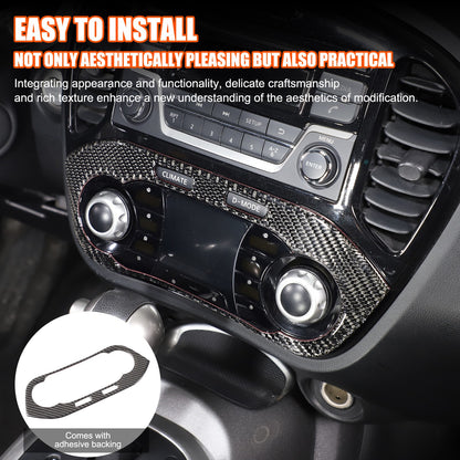 Soft Carbon Fiber Interior Center Console trim Sticker For Nissan Juke 2011-2019 228