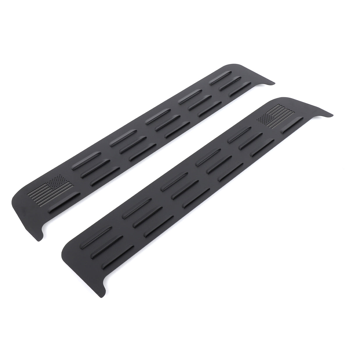 USA Flag Rear Window Vent Louver Shutter Cover Trim for Hummer H2 2003-2009 14