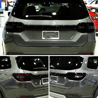 Transparent Gray ABS Smoked Tail Light Cover Trim For Honda Pilot 2023-2025 22