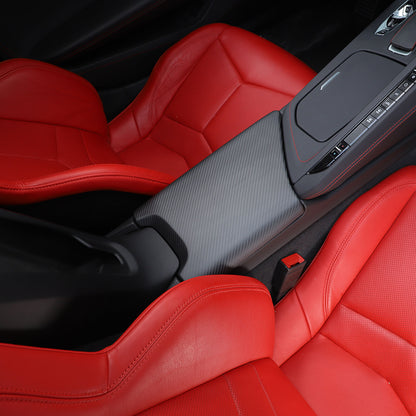 Matte Real Dry Carbon Fiber Interior Decor Trim Cover For Corvette C8 2020+ 32