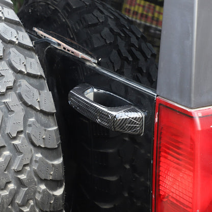 ABS Carbon Fiber Door Handle + Tailgate Cover Trim Bezel For Hummer H3 2005-2009 14