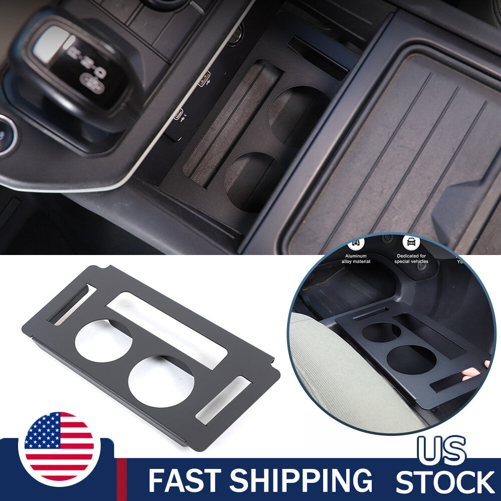 Alloy Lower Centre Console Cup holder Box For Land Rover Defender L663 20-24 US 1