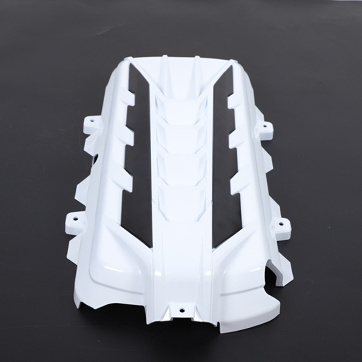 White Engine Bay Panel Cover Trim in Edge Black For Corvette Coupe C8 2020-26 US 11