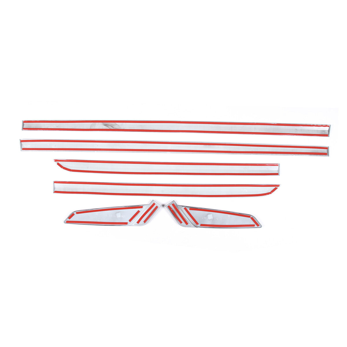 Matte Black Door Side Body Molding Trim Strips For BMW 5 Series G30 2018-22 7