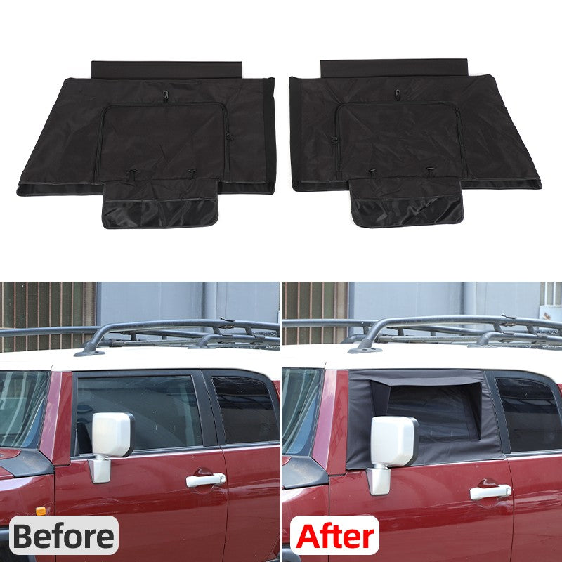 Front Door Window Sun Shade Cover For Toyota FJ Cruiser 2007-2021 24