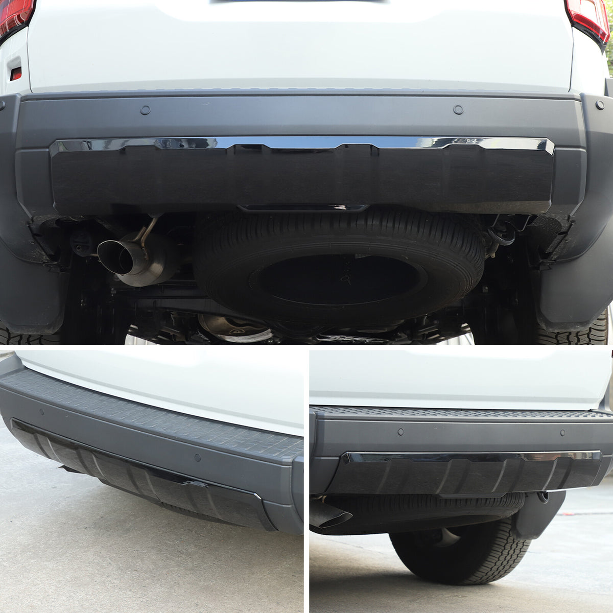Glossy Black Rear Bumper Spoiler Guard For Toyota Land Cruiser LC250 24+ US 7