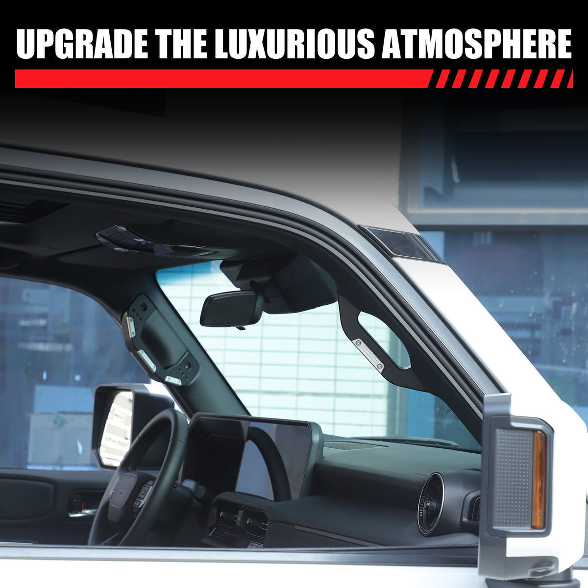 Replacement Black Silver A-pillar Grab Handle For Toyota Land Cruiser LC250 24+ 10