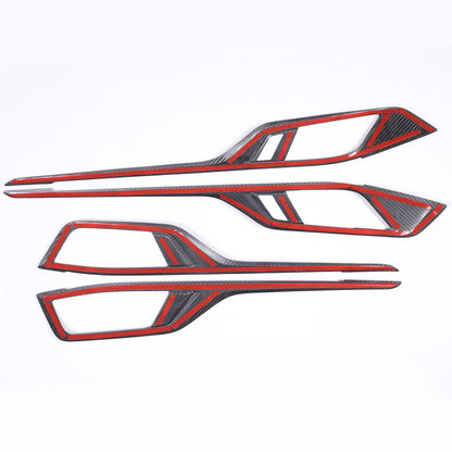 Real Carbon Fiber Interior Door Panel Trim For BMW 4 Series Gran Coupe G26 2022 12